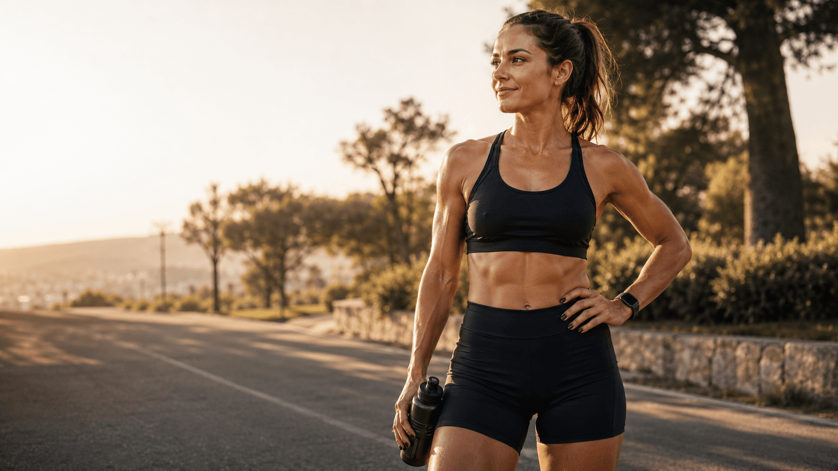 A female endurance athlete running with focused effort and a steady, capable breathing pattern, illustrating the article's argument that ferritin status sets the ceiling on aerobic capacity, perceived effort, recovery between sessions and training adaptation that cannot be programmed around
