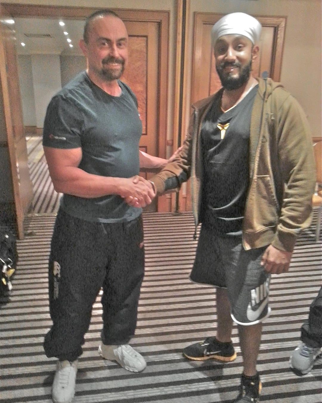 Tanvir Singh Rayet with Charles Poliquin