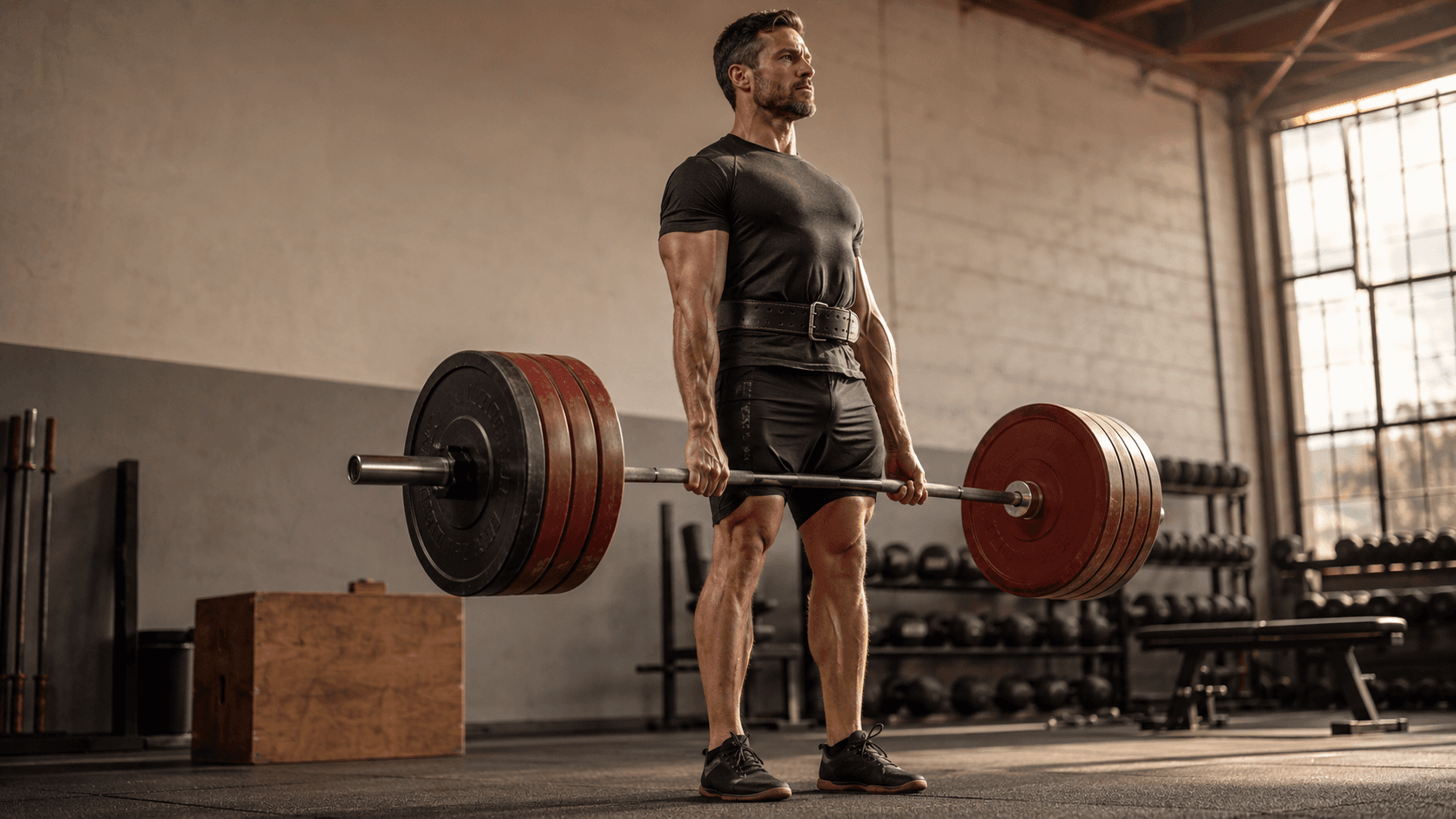Compound resistance training — squats, deadlifts, and pressing movements with progressive overload for real body composition results