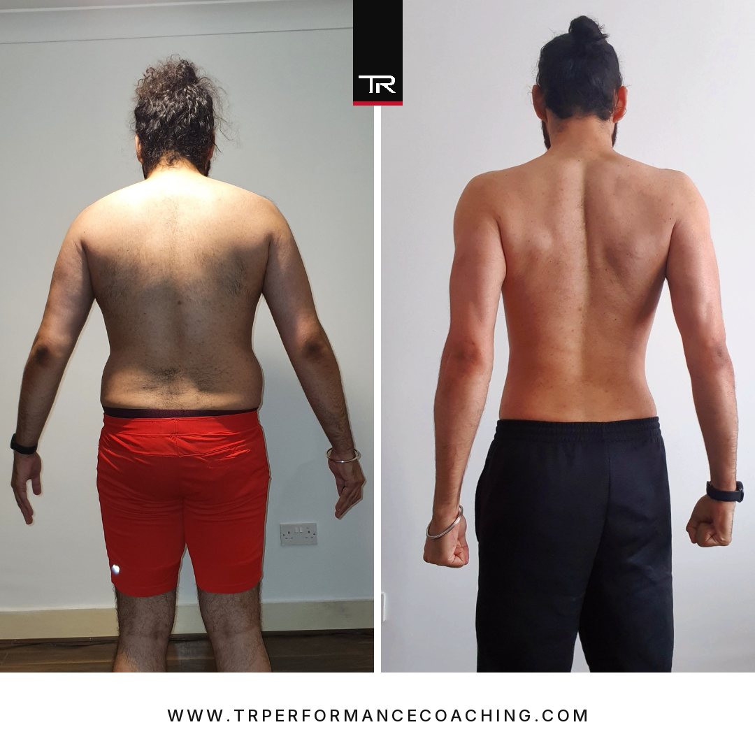 Gurvir, back before and after